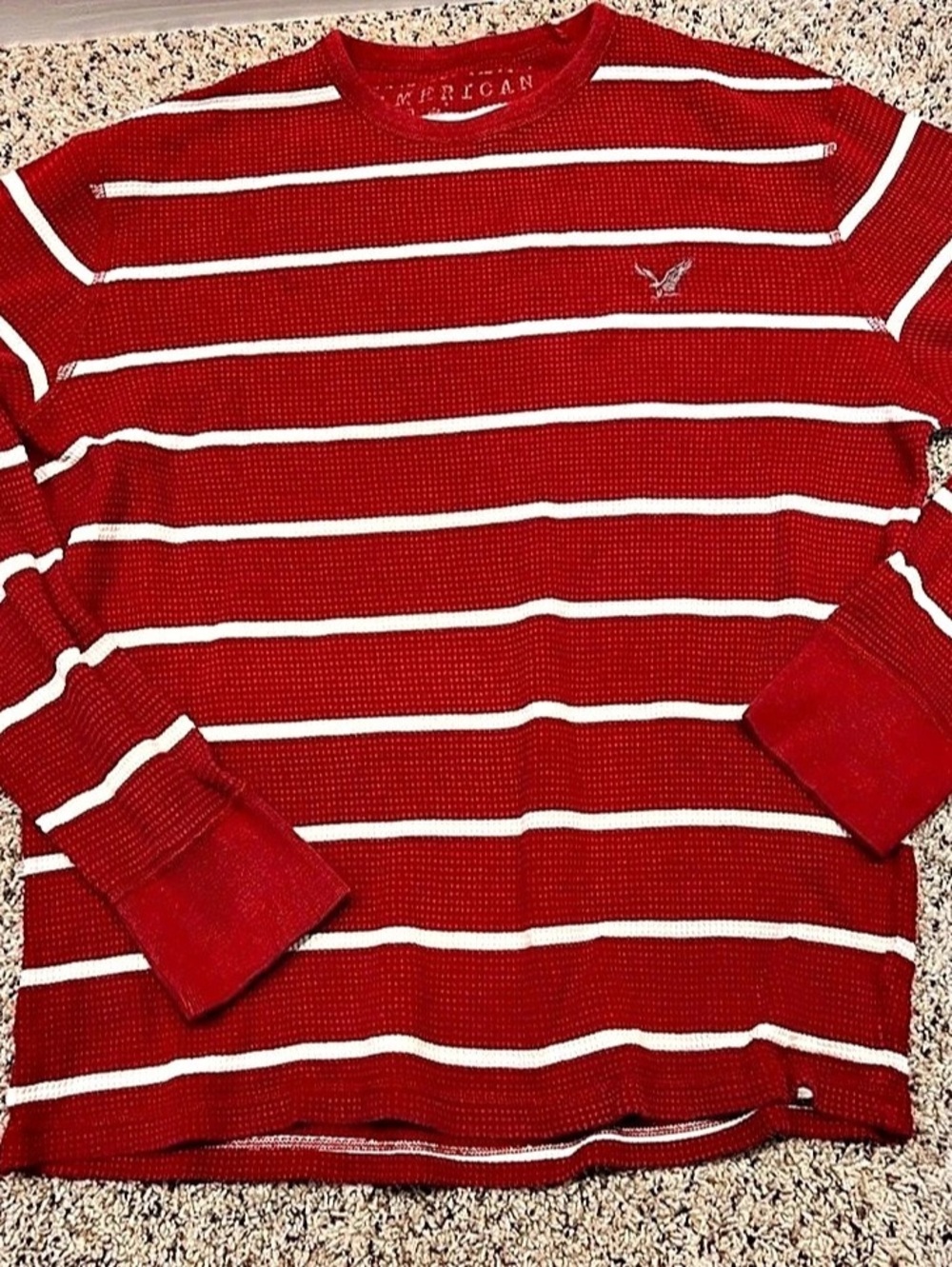 American Eagle Striped Long Sleeve Cotton Shirt Size XL